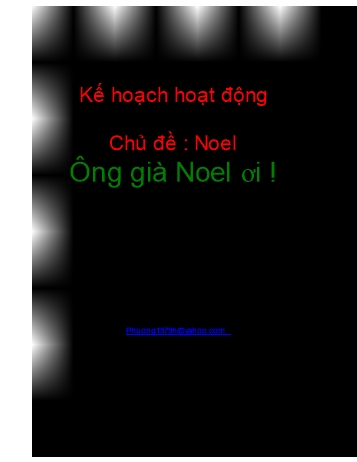 Giáo án Mầm non Lớp Chồi - Chủ đề: Noel