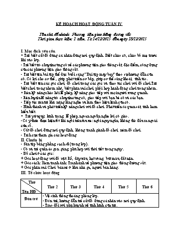 Giáo án Mầm non Khối Nhà trẻ - Chủ đề 8: Bé thích đi bằng phương tiện giao thông gì? - Chủ đề nhánh 4: Phương tiện giao thông đường sắt - Năm học 2019-2020