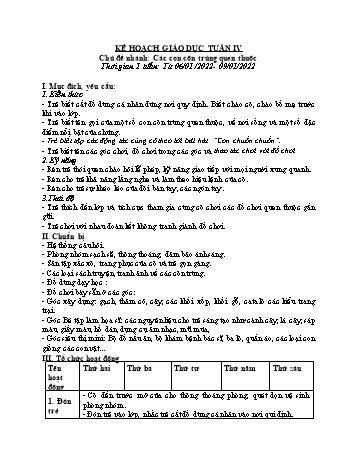 Giáo án Mầm non Lớp Nhà trẻ - Chủ đề 5: Những con vật đáng yêu - Chủ đề nhánh 4: Các con côn trùng quen thuộc - Năm học 2022-2023
