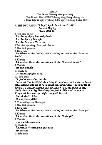 Giáo án Mầm non Lớp Mầm - Tuần 26 - Chủ đề: Một số PTGT đường hàng không, đường sắt - Năm học 2024-2025 - Trường Mầm non Nậm Pung