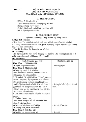 Giáo án Mầm non Lớp Nhà trẻ - Tuần 13 - Chủ đề: Nghề nông - Năm học 2024-2025 - Trường Mầm non Bát Xát