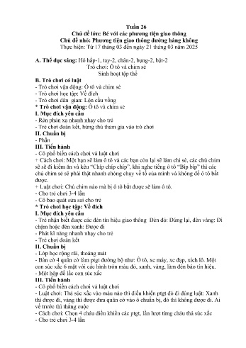 Giáo án Mầm non Lớp Nhà trẻ - Tuần 26 - Chủ đề: Phương tiện giao thông đường hàng không - Năm học 2024-2025 - Trường Mầm non Nậm Pung