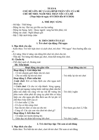 Giáo án Mầm non Lớp Nhà trẻ - Tuần 7 - Chủ đề: Ngôi nhà thân yêu của bé - Năm học 2024-2025 - Trường Mầm non Bát Xát