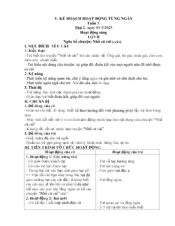 Giáo án Mầm non Lớp Chồi - Tuần 3 - Năm học 2024-2025