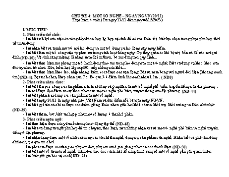 Giáo án Mầm non Lớp Lá - Chủ đề 4: Một số nghề. Ngày nhà giáo Việt Nam (20/11) - Năm học 2023-2024