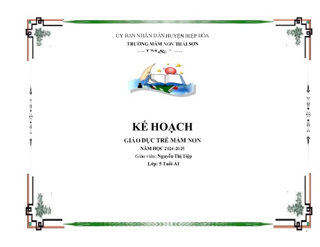 Giáo án Mầm non Lớp Lá - Chủ đề 4: Nghề nghiệp - Năm học 2024-2025 - Nguyễn Thị Tiệp