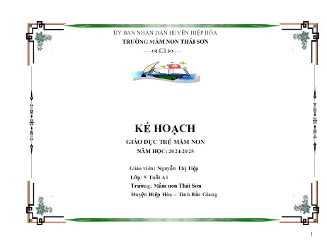 Giáo án Mầm non Lớp Lá - Chủ đề 9: Nước và hiện tượng tự nhiên - Năm học 2024-2025 - Nguyễn Thị Tiệp