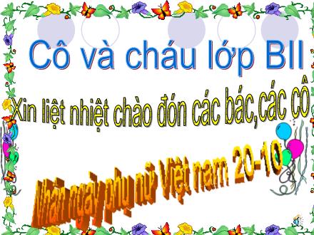 Bài giảng Mầm non Lớp Chồi - Đề tài: Em yêu nhà em